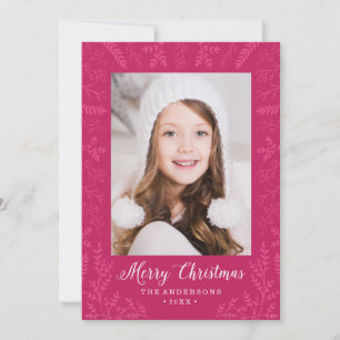 Winter Flourish   Vakantieknopkaart Feestdagenkaart