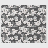 Winter Flower Botanical Christmas Cadeaupapier (Vlak)