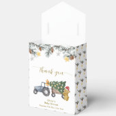 Winter Flower X'mas Tree Tractor Bear Baby Shower  Bedankdoosjes (Open)