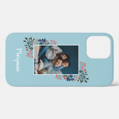 Winter Flowers Foto Persoonlijke naam Case-Mate iPhone Case (Achterkant (horizontaal))