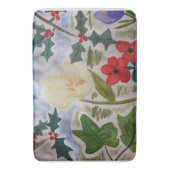 Winter Flowers & Holly Badmat (Voorkant Verticaal)