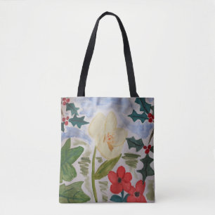 Winter Flowers & Holly Draagtas