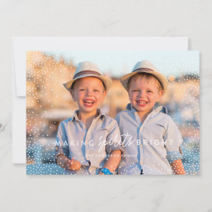 WINTER FLURRIES-fotokerstkaart Feestdagenkaart