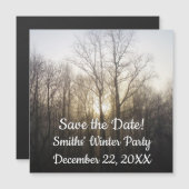 Winter Fog Sunrise Natuur Foto (Voorkant / Achterkant)