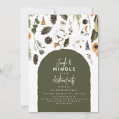 Winter Foliage Christmas Party Invitation (Devant)