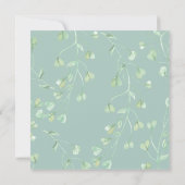 Winter Foliage douche virtuelle Invitation (Dos)