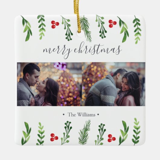 Winter Foliage | Foto Keramisch Ornament (Voorkant)