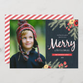 Winter Foliage Holiday Card Feestdagenkaart (Voorkant / Achterkant)