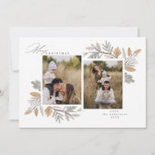 Winter Foliage Holiday Card Kaart (Voorkant)