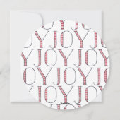 Winter Foliage Kerstvakantie Kaart (Achterkant)