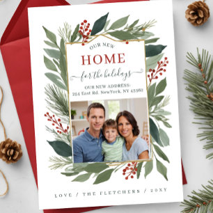 Winter Foliage Nieuw Huis voor Feestdagen Foto Ver