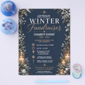 Winter Fondsenwervingsfolder Flyer (Enkel)