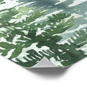 Winter Forest Baby Shower Welcome Poster (Hoek)