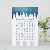 Winter Forest Baby shower Word Search Game (Staand voorkant)