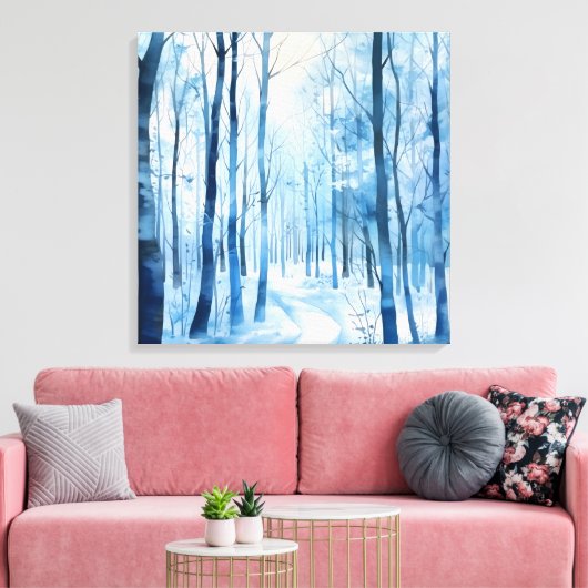 Winter Forest Canvas Kunst (Insitu (Woonkamer))