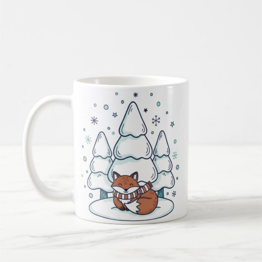 Winter Forest Ceramic Mug (11oz) (Gauche)
