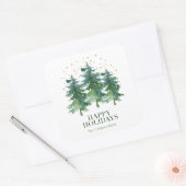 Winter Forest Company Holiday Square Sticker (Envelop)