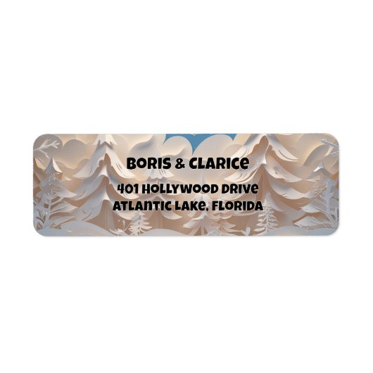 Winter Forest Etiket (Voorkant)