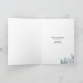 Winter Forest Foliage Arch Photo Elegant Script Feestdagen Kaart (Binnen)