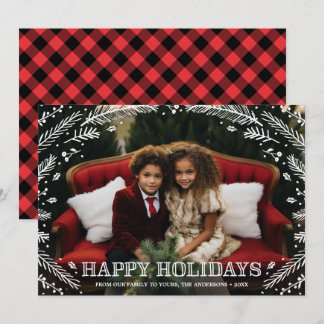 Winter Forest | Holiday Photo Card Feestdagenkaart