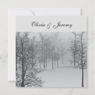 Winter Forest Invitation Kaart