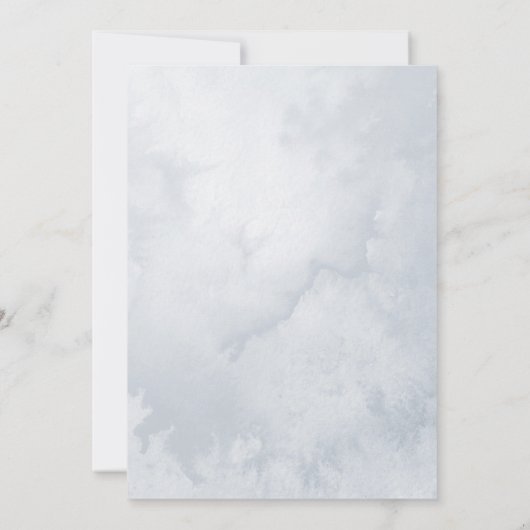 Winter Forest Lantaarns Bruids Douche Uitnodiging (Achterkant)