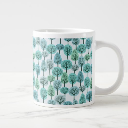 Winter Forest Pattern Jumbo Mok (Rechts)