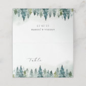 Winter Forest Pine Trees | Handschrift (Buitenkant ongevouwen)