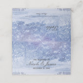 Winter Forest Pine Trees Lights Snowflakes Wedding (Buitenkant ongevouwen)