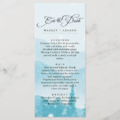 Winter Forest Pine Trees Mountain Wedding Menu (Voorkant)