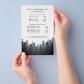 Winter Forest Prijzen & Diensten Flyer (Hand)