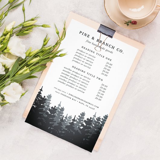 Winter Forest Prijzen & Diensten Flyer