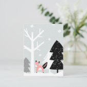 Winter Forest Scene Briefkaart (Staand voorkant)