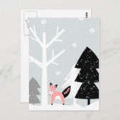 Winter Forest Scene Briefkaart (Voorkant / Achterkant)