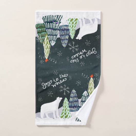 Winter Forest Scene Handdoek (Handdoek)