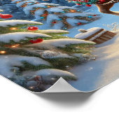Winter Forest Sleigh Ride Poster (Hoek)