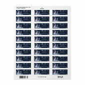 Winter Forest Sneeuwman Kerstmis retour adres Etiket (Full Sheet)