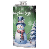 Winter Forest Snowman Kerstmis | Green Heupfles (Links)