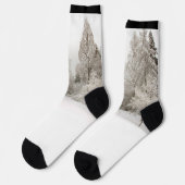 Winter Forest Socks Festive Snow Socks Sokken (Links)