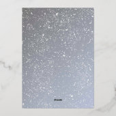 Winter Forest Watercolor Birthday Foil Invitation (Verso)