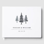 Winter Forest Wedding Gastenboek (Voorkant)