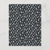 Winter Forest Wedding Guest Details Kaart (Achterkant)