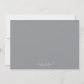 Winter Forest Wedding Invitations Kaart (Achterkant)