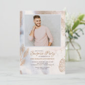 Winter Foto van Birthday Party Kaart (Staand voorkant)