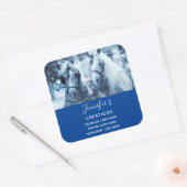 Winter Fotobedrijf Vierkante Sticker (Envelop)