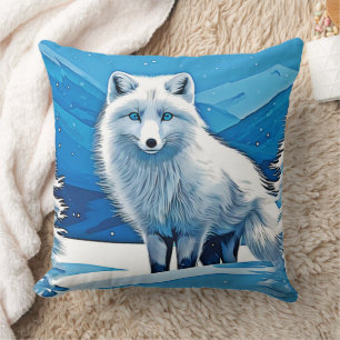 Winter Fox Art Kussen