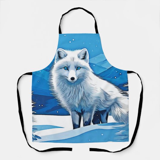 Winter Fox Art Schort (Voorkant)
