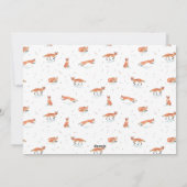 Winter Fox Carte photo de vacances (Dos)