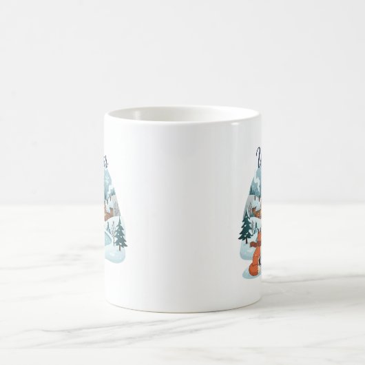 Winter Fox Ceramic Mug (11oz) Koffiemok (Center)