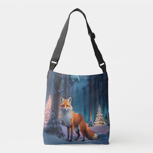 Winter Fox Crossbody Tas (Voorkant)